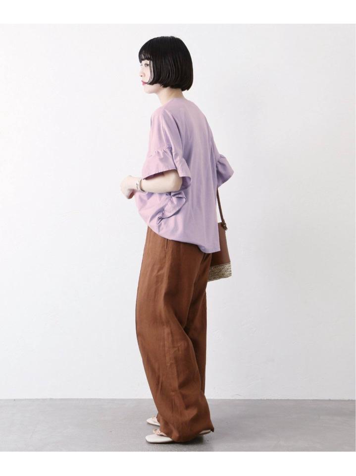 ギャザースリーブポンチョTee◆