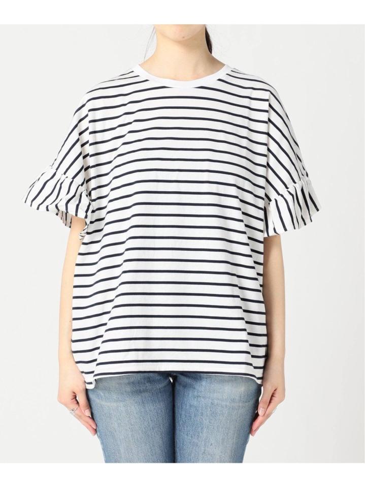 ギャザースリーブポンチョTee◆