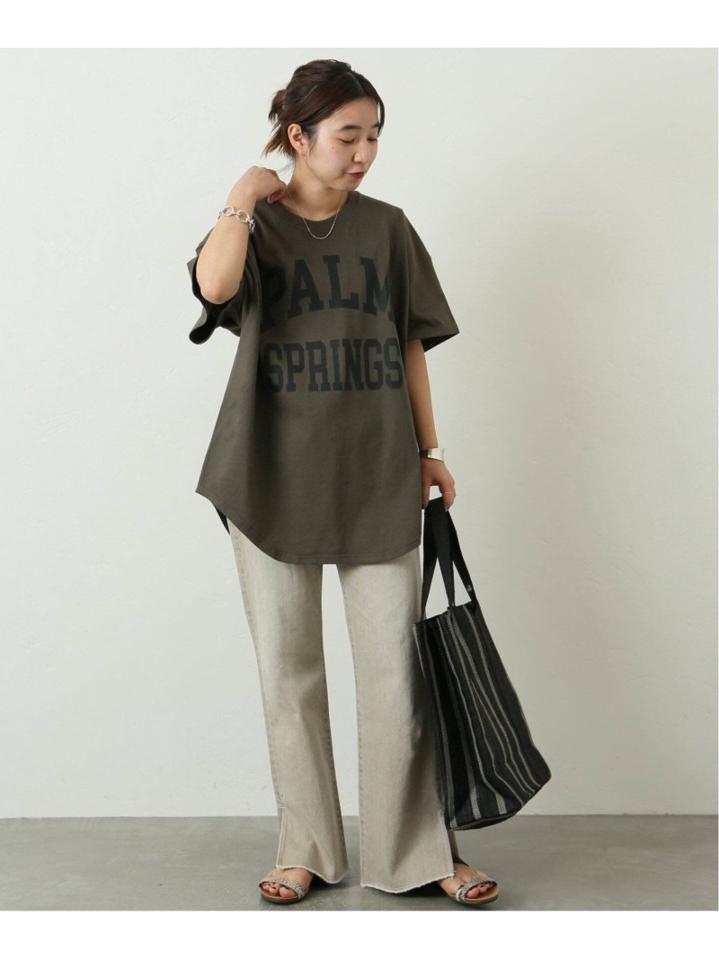 <<追加予約>>ラウンドヘムロゴTシャツ◆2