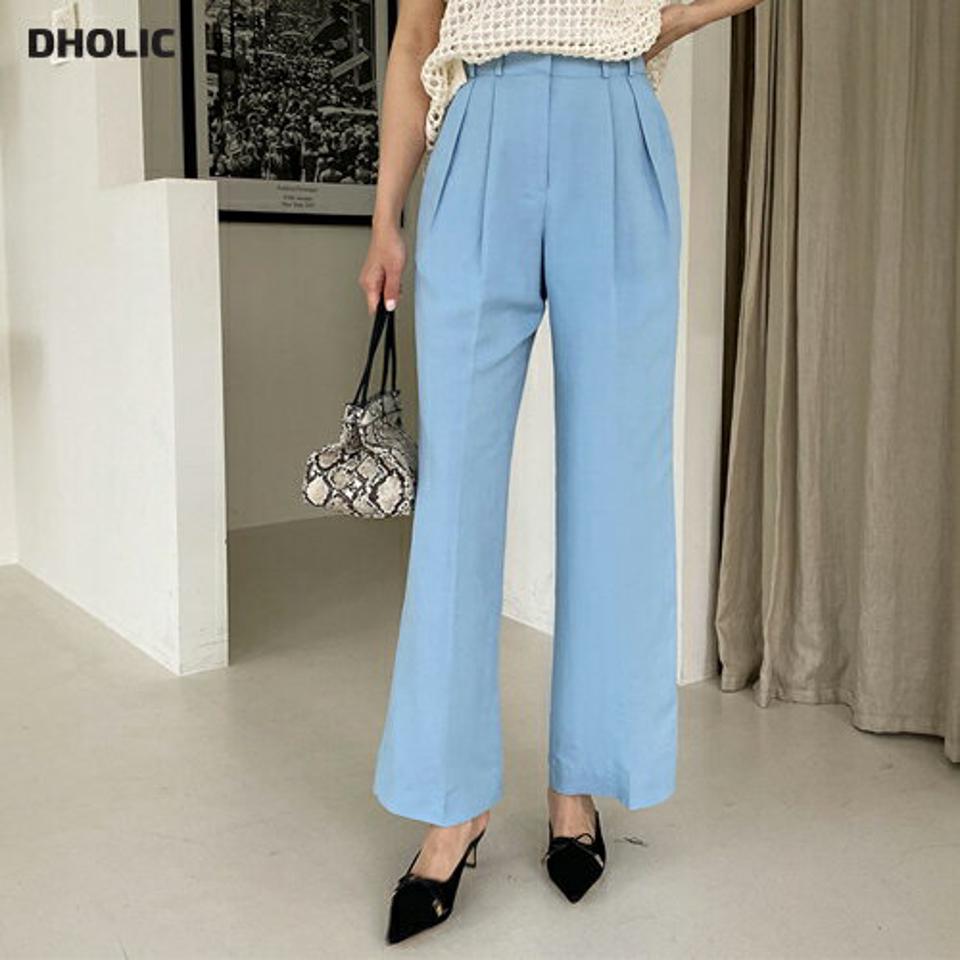 リネン混ツータックパンツ・全4色・t68098 レディース 【pt】 パンツ ズボン ロングパンツ タック リネン 単色 無地 シンプル ベーシック 大人 カジュアル きれいめ 春 夏 秋 韓国 ファッション ハイホリHIHOLLI