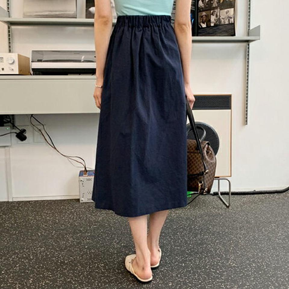 リネン混フレアロングスカート・全3色・t61968 レディース 【sk】【韓国 ファッション ボトムス スカート ロング ロングスカート リネンブレンド ドライ フレア Aライン リネン 無地 フェミニン 体型カバー 細身 カジュアル 上品 夏 春】