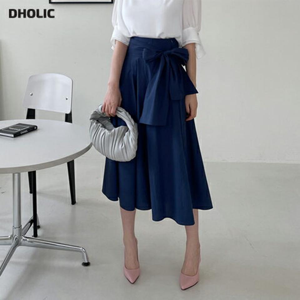 ワイドストラップ付フレアスカート・全4色・t68097 レディース 【sk】【スカート ロング ロングスカート フレア ワイドストラップ 単色 シンプル かわいい 春 秋 韓国 ファッション】【ハイホリHIHOLLI】