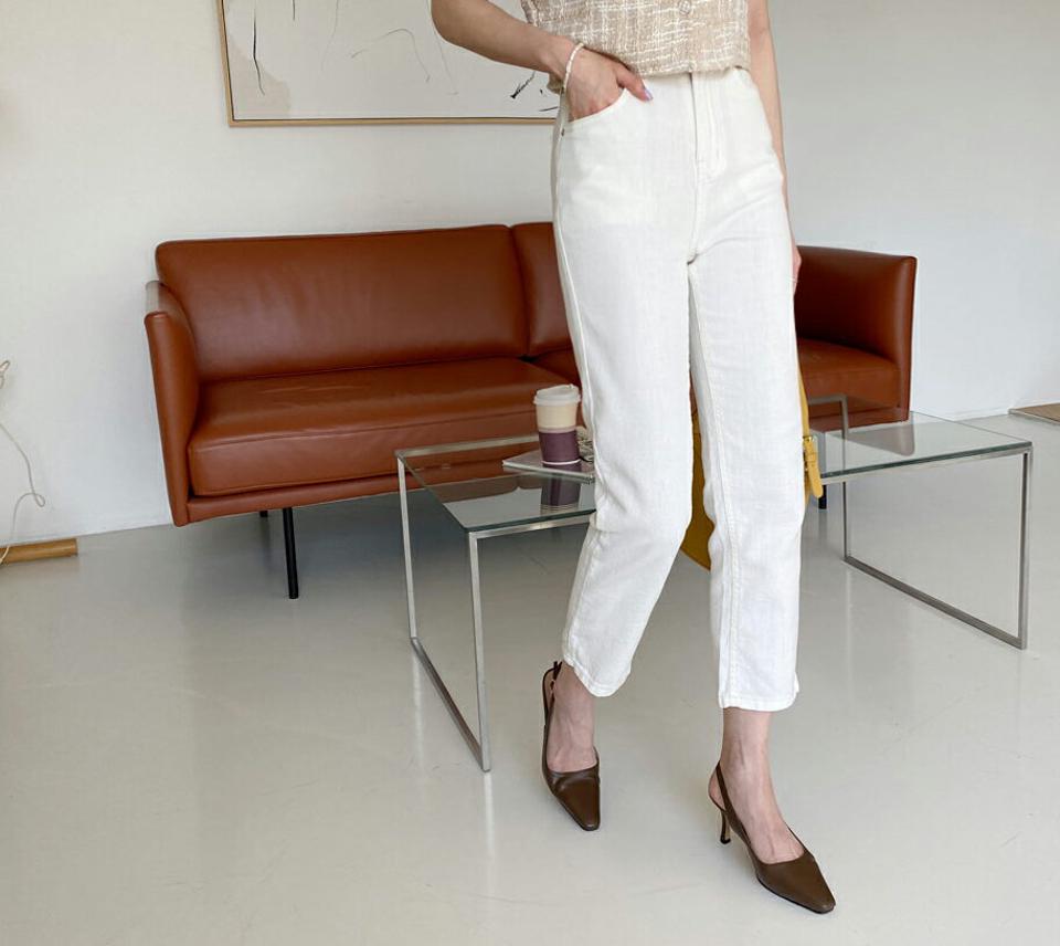 ハイウエストテーパードパンツ・全1色・b63529 レディース 【pt】【韓国 ファッション ボトムス ロング ロングパンツ 足長 テーパード スリム フィット タイト ストレート 美脚 10分丈 体型カーバー 細身 ハイウエスト 夏 春】