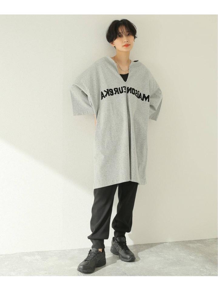 【MAISON EUREKA/メゾン・エウレカ】KNOT FLOCKY LOGO BIG :Tシャツ