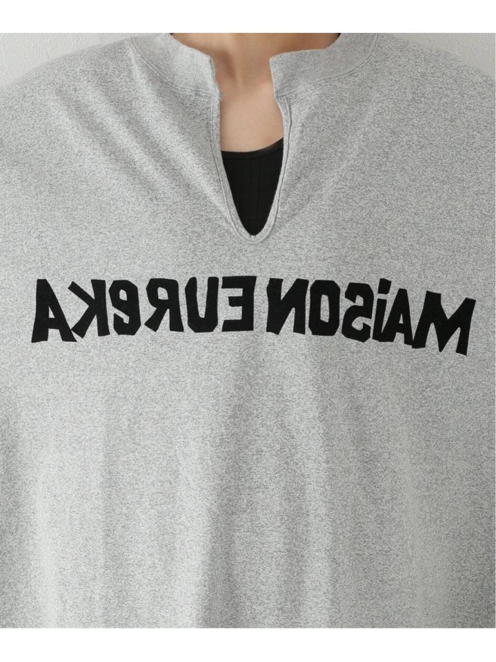 【MAISON EUREKA/メゾン・エウレカ】KNOT FLOCKY LOGO BIG :Tシャツ
