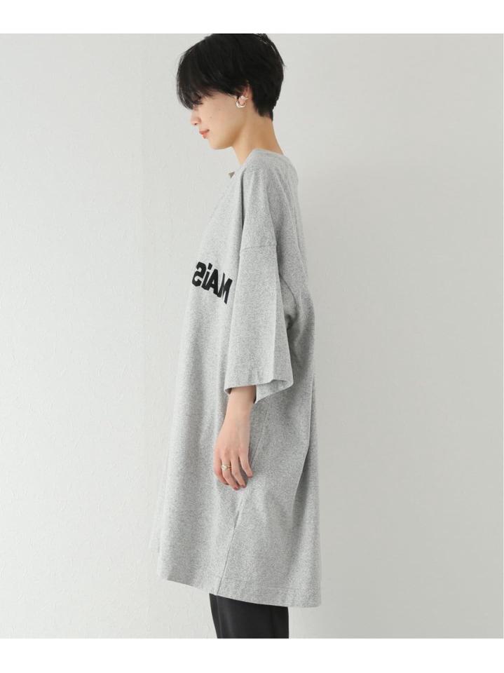 【MAISON EUREKA/メゾン・エウレカ】KNOT FLOCKY LOGO BIG :Tシャツ