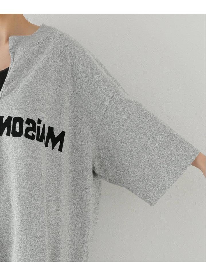 【MAISON EUREKA/メゾン・エウレカ】KNOT FLOCKY LOGO BIG :Tシャツ