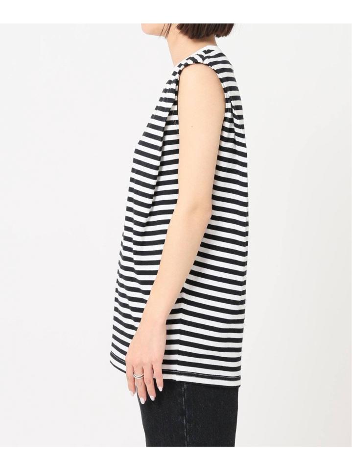 ボーダーノースリーブプルオーバー◆（JOURNAL STANDARD L'ESSAGE）