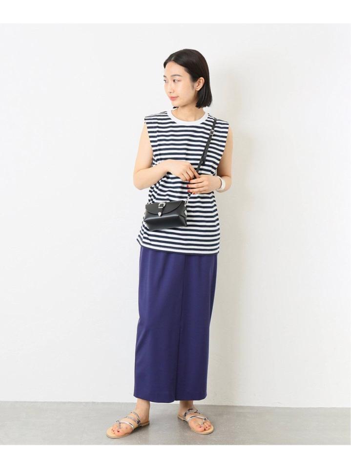 ボーダーノースリーブプルオーバー◆（JOURNAL STANDARD L'ESSAGE）