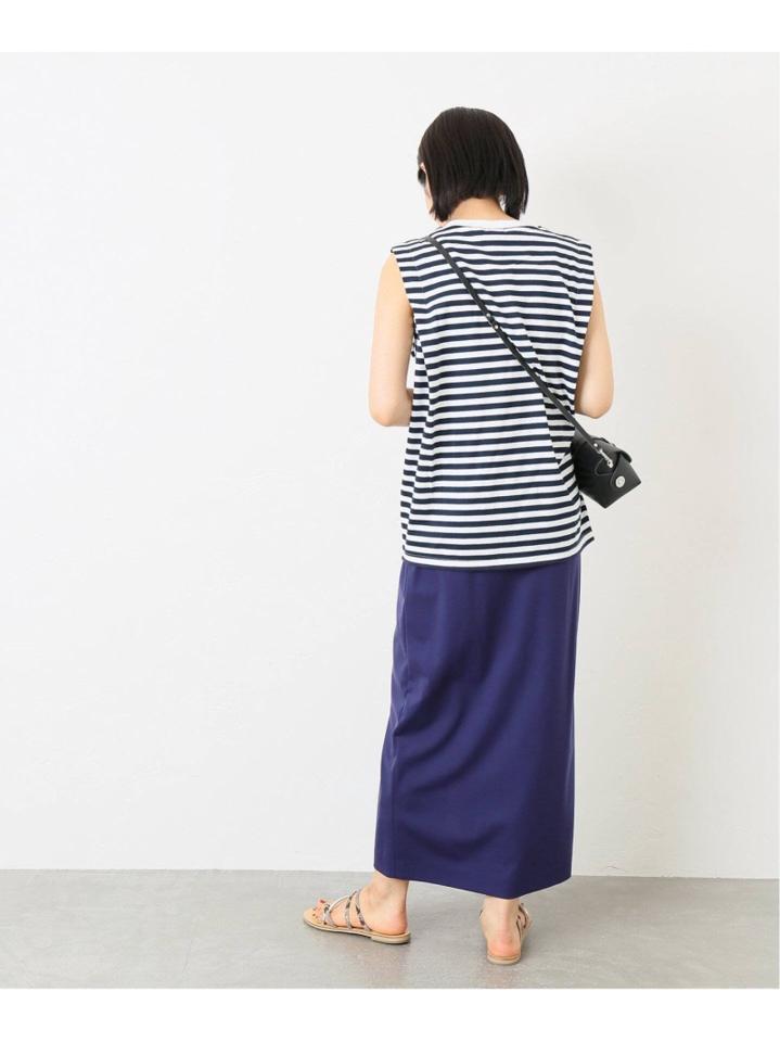 ボーダーノースリーブプルオーバー◆（JOURNAL STANDARD L'ESSAGE）