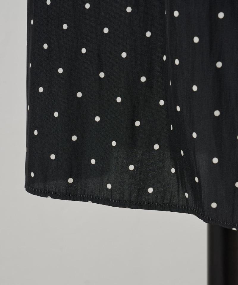 シワシフォンギャザーパンツ(ドット)