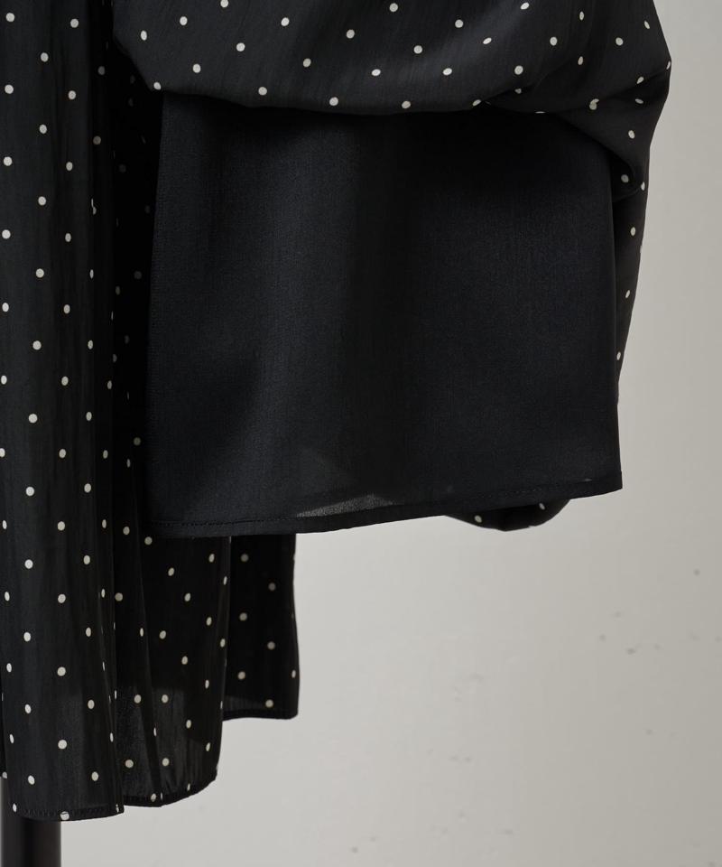 シワシフォンギャザーパンツ(ドット)