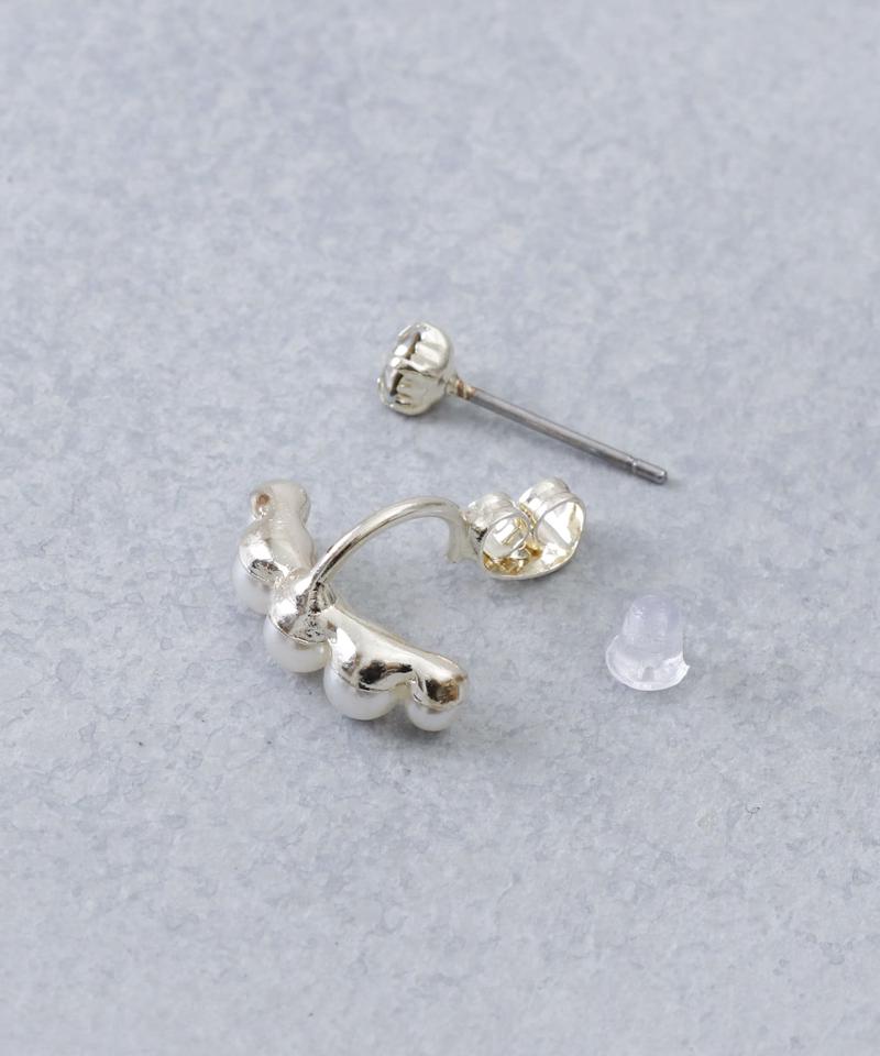 パールバックキャッチピアス