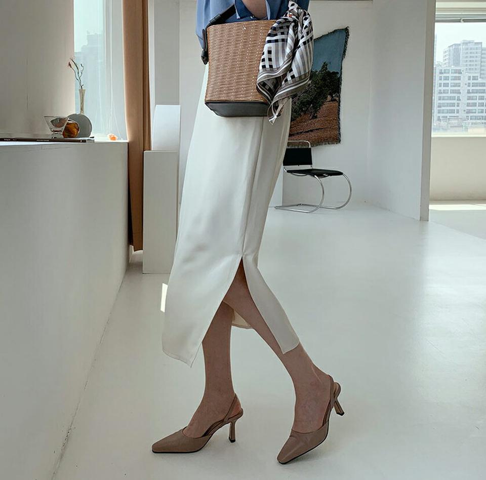 【只今10%OFF】スリットミディスカート・全4色・t68191 レディース 【sk】 スカート ミディ丈 ミディスカート スリット Hライン 単色 無地 シンプル ベーシック 大人 きれいめ 春 秋 韓国 ファッション ハイホリHIHOLLI