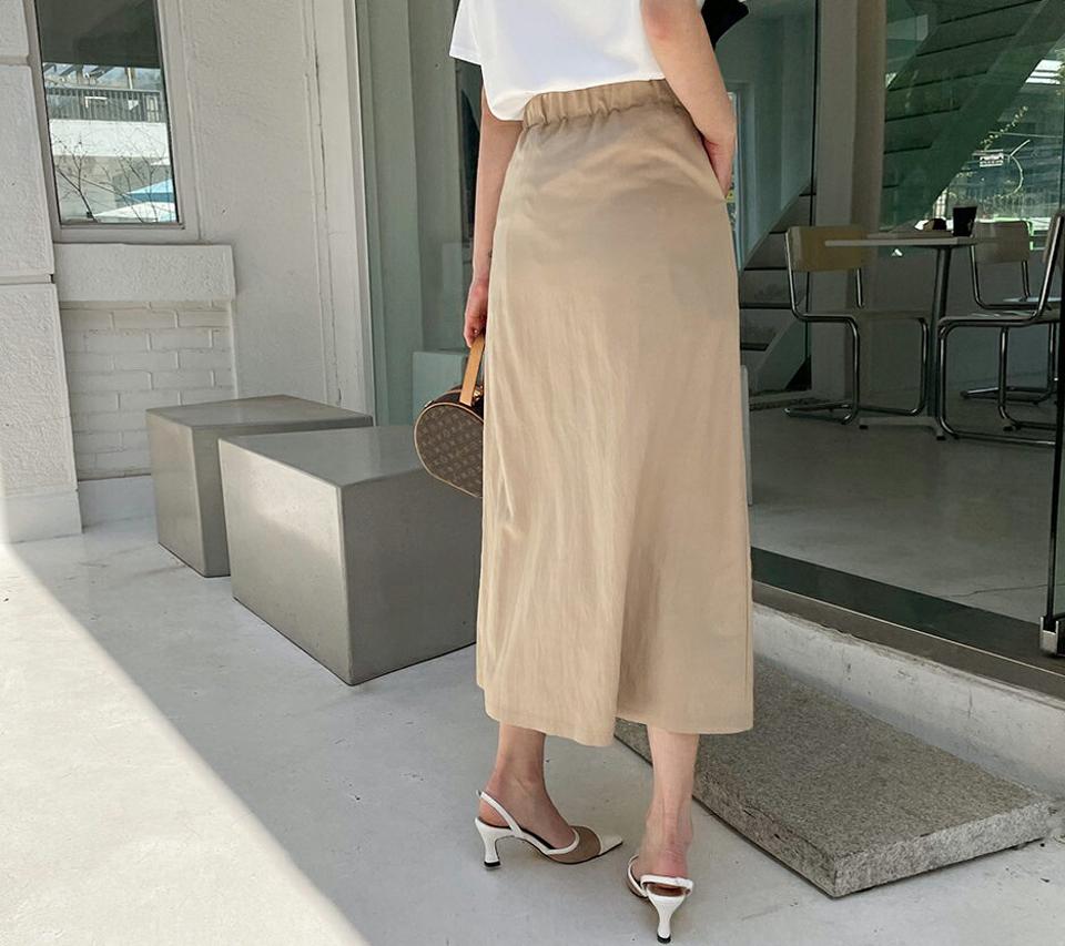 タックフレアロングスカート・全3色・t65297 レディース 【sk】 韓国 ファッション ボトムス スカート ロング ロングスカート ベーシック フェミニン 体型カバー 細身 カジュアル 上品 夏 春