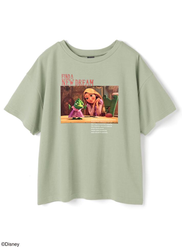 GRL ディズニープリンセスシリーズ　ラプンツェル／プリントTシャツ
