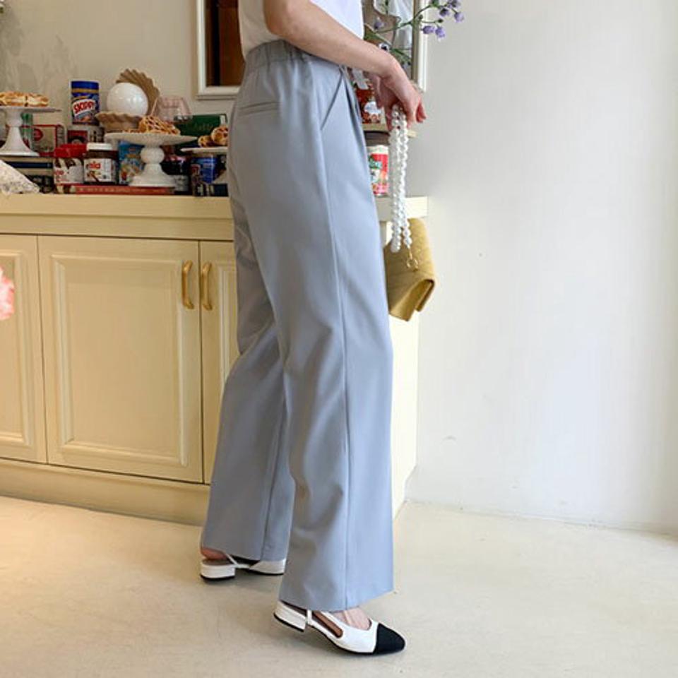 【全品10%OFF】ツータックロングスラックス・全4色・t57336 レディース 【pt】【韓国 ファッション ボトムス ロング ロングパンツ 足長 スラックス ツータック 美脚 10分丈 体型カーバー 細身 オフィスカジュアル オフィス 夏 春】