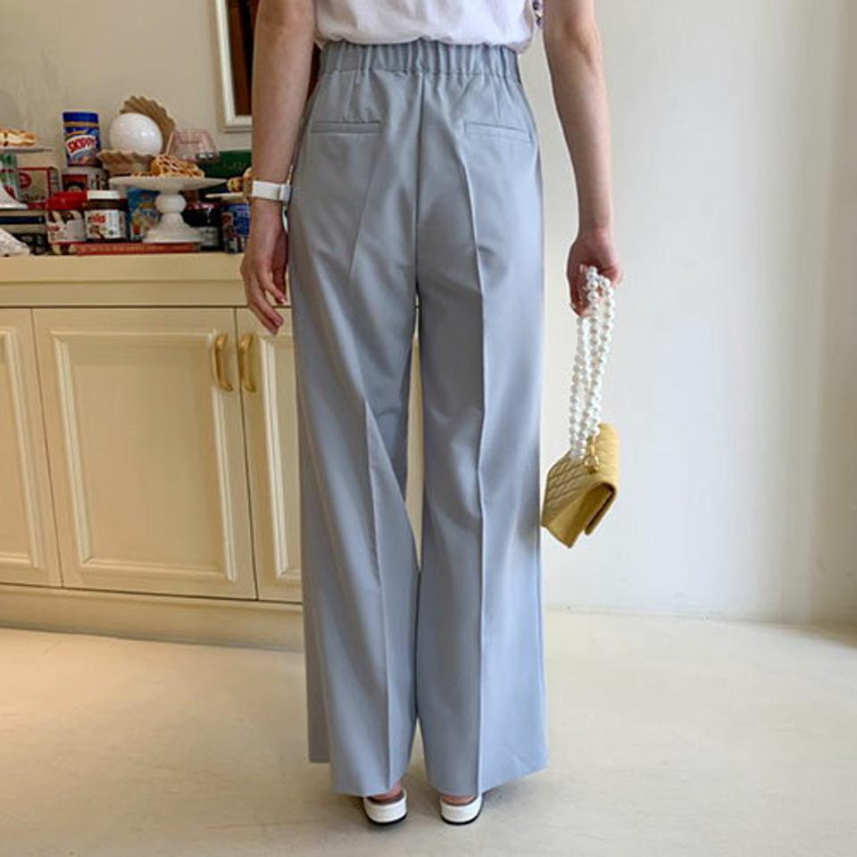 【全品10%OFF】ツータックロングスラックス・全4色・t57336 レディース 【pt】【韓国 ファッション ボトムス ロング ロングパンツ 足長 スラックス ツータック 美脚 10分丈 体型カーバー 細身 オフィスカジュアル オフィス 夏 春】