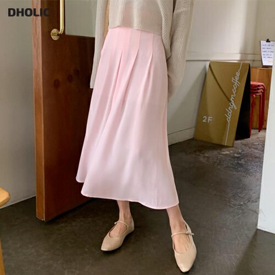 【全品10%OFF】バックゴムプリーツスカート・全4色・t61991 レディース 【sk】【韓国 ファッション ボトムス スカート ロング ロングスカート プリーツ ゴム フレア フェミニン シンプル 体型カバー 細身 カジュアル 上品 夏 春】