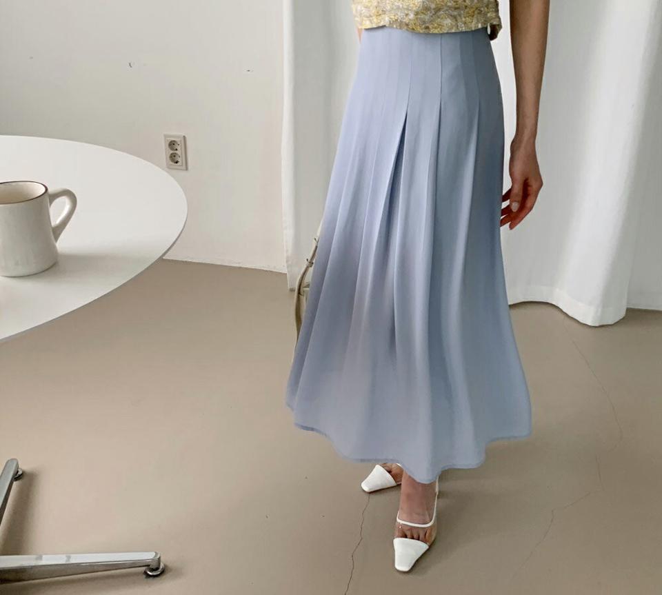 【全品10%OFF】バックゴムプリーツスカート・全4色・t61991 レディース 【sk】【韓国 ファッション ボトムス スカート ロング ロングスカート プリーツ ゴム フレア フェミニン シンプル 体型カバー 細身 カジュアル 上品 夏 春】