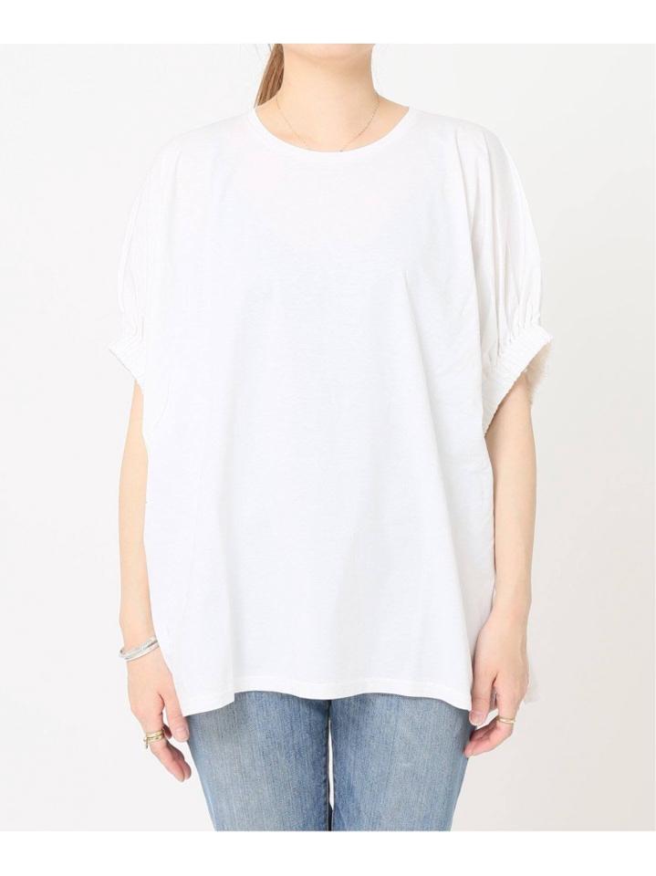 <<WEB限定>>クールローレルギャザースリーブTシャツ◆