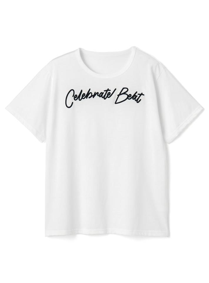 立体刺繍ロゴ入りBIGシルエットTシャツ