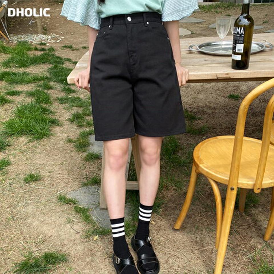 コットンハーフパンツ・全2色・t64086 レディース 【pt】 韓国 ファッション ボトムス パンツ ショート ショートパンツ コットン ハーフパンツ 美脚 スリム 細身 体型カーバー カジュアル バミューダパンツ 春 夏 NIJU