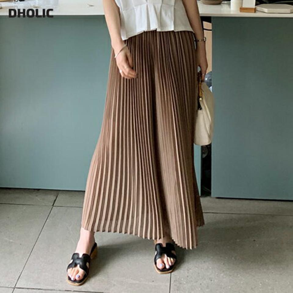 プリーツワイドシフォンパンツ・全3色・b68361 レディース 【pt】 パンツ ズボン ロングパンツ ワイドパンツ プリーツ シフォン シンプル カジュアル 大人 ラフ 春 夏 秋 韓国 ファッション ハイホリHIHOLLI