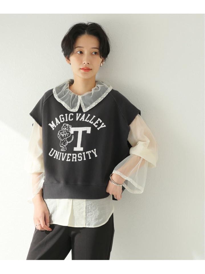 <<追加>>裏毛ロゴプリントノースリーブ