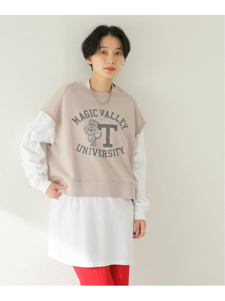 <<追加>>裏毛ロゴプリントノースリーブ