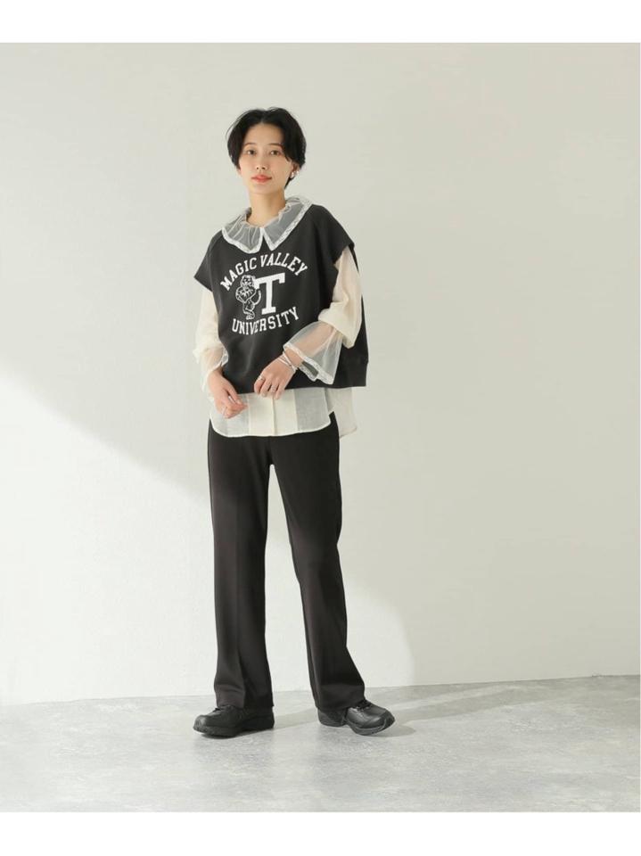 <<追加>>裏毛ロゴプリントノースリーブ