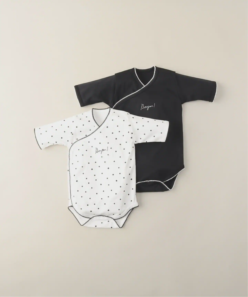 【IENA ENFANT/イエナ アンファン】5分袖キモノロンパースセット （baby 60-70)（IENA）