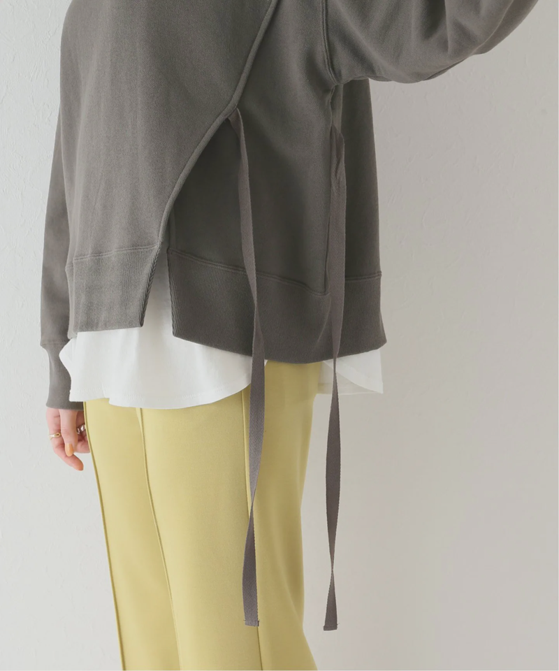 クルーネックスリット レイヤードスウェット（JOURNAL STANDARD relume）