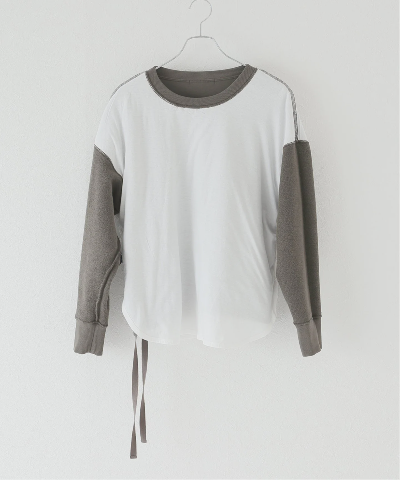 クルーネックスリット レイヤードスウェット（JOURNAL STANDARD relume）