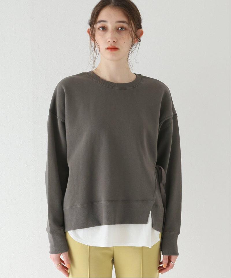 クルーネックスリット レイヤードスウェット（JOURNAL STANDARD relume）