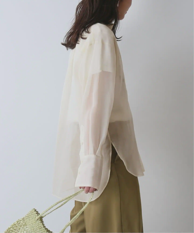 《追加》ソフトオーガンジーシアーシャツ◆（JOURNAL STANDARD relume）
