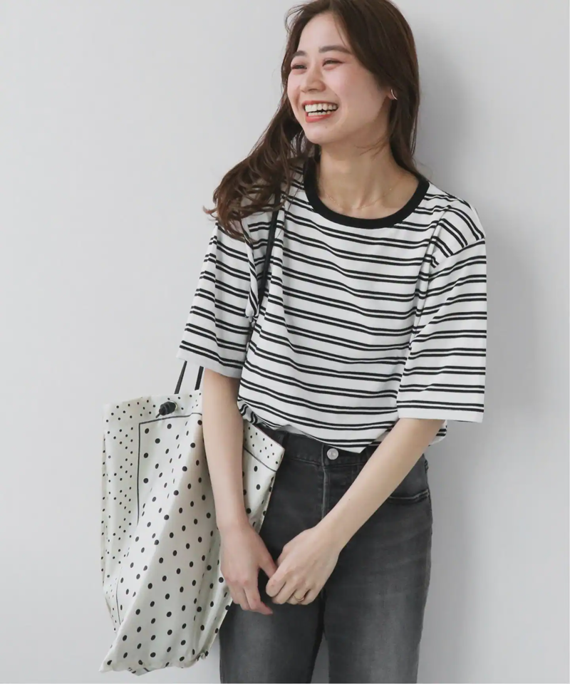 コットンボーダーTEE◆（JOURNAL STANDARD relume）
