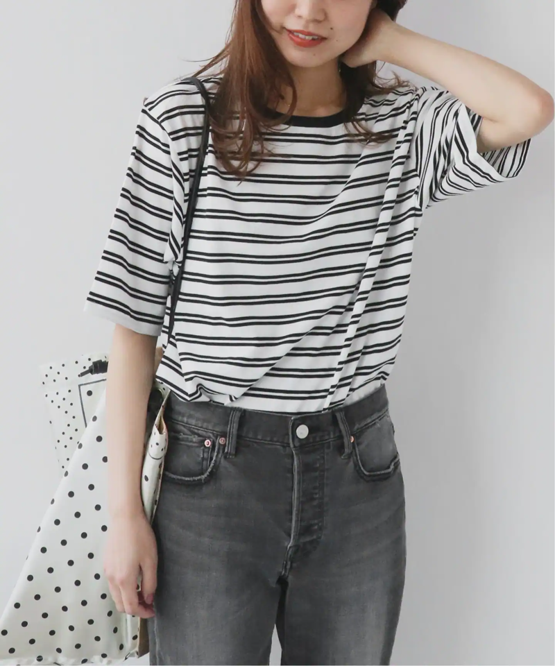 コットンボーダーTEE◆（JOURNAL STANDARD relume）