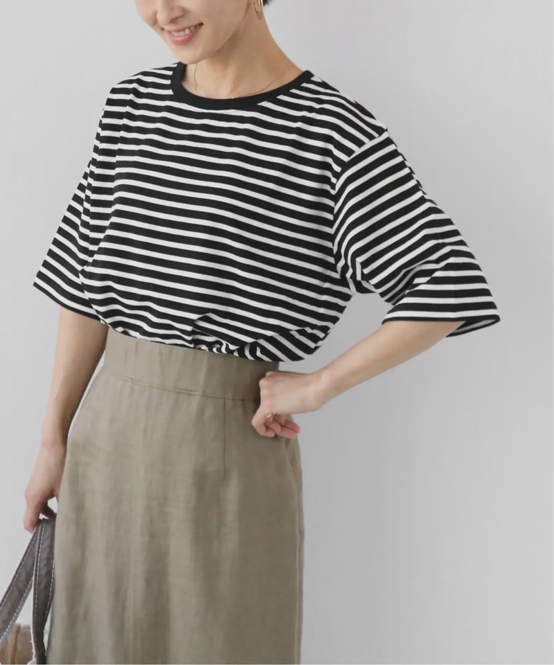 コットンボーダーTEE◆（JOURNAL STANDARD relume）