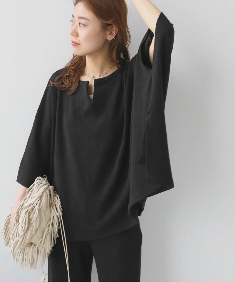 クロスワッフルポンチョプルオーバー◆（JOURNAL STANDARD relume）