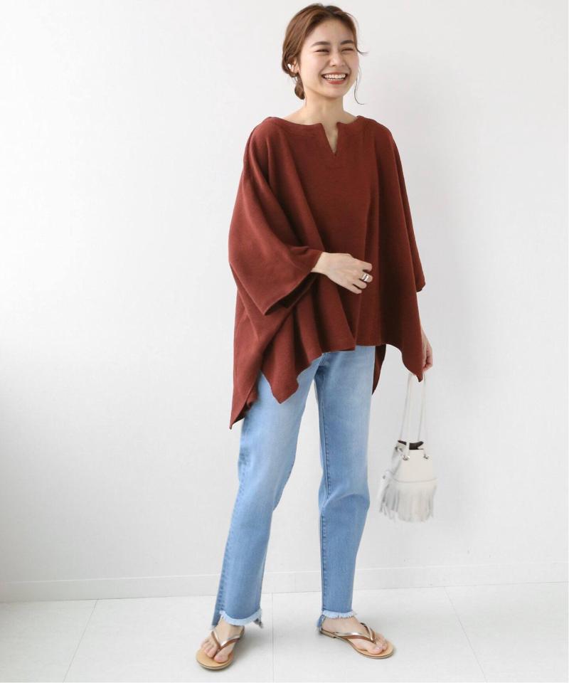 クロスワッフルポンチョプルオーバー◆（JOURNAL STANDARD relume）