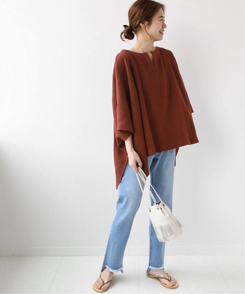 クロスワッフルポンチョプルオーバー◆（JOURNAL STANDARD relume）