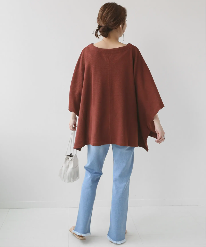 クロスワッフルポンチョプルオーバー◆（JOURNAL STANDARD relume）