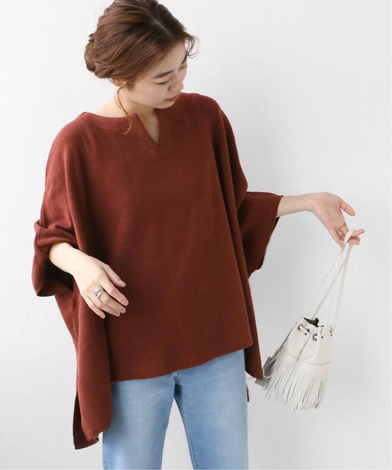クロスワッフルポンチョプルオーバー◆（JOURNAL STANDARD relume）