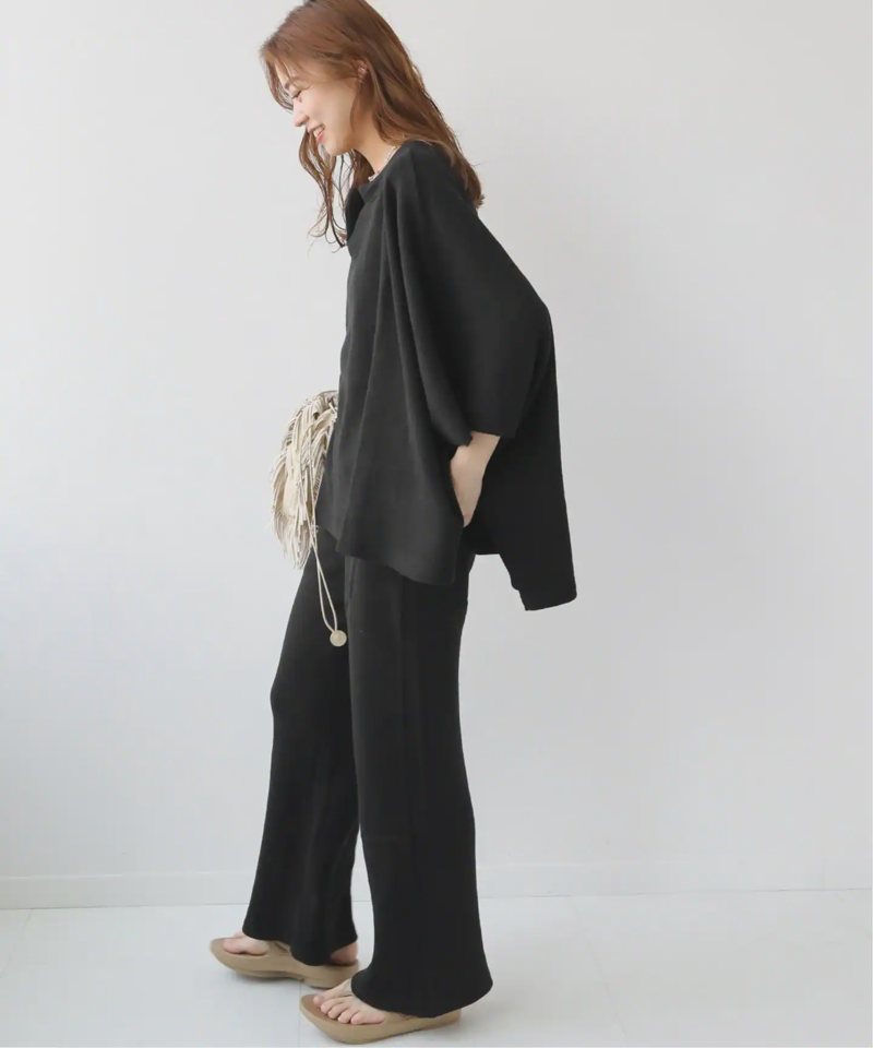 クロスワッフルポンチョプルオーバー◆（JOURNAL STANDARD relume）