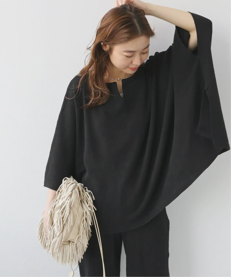 クロスワッフルポンチョプルオーバー◆（JOURNAL STANDARD relume）
