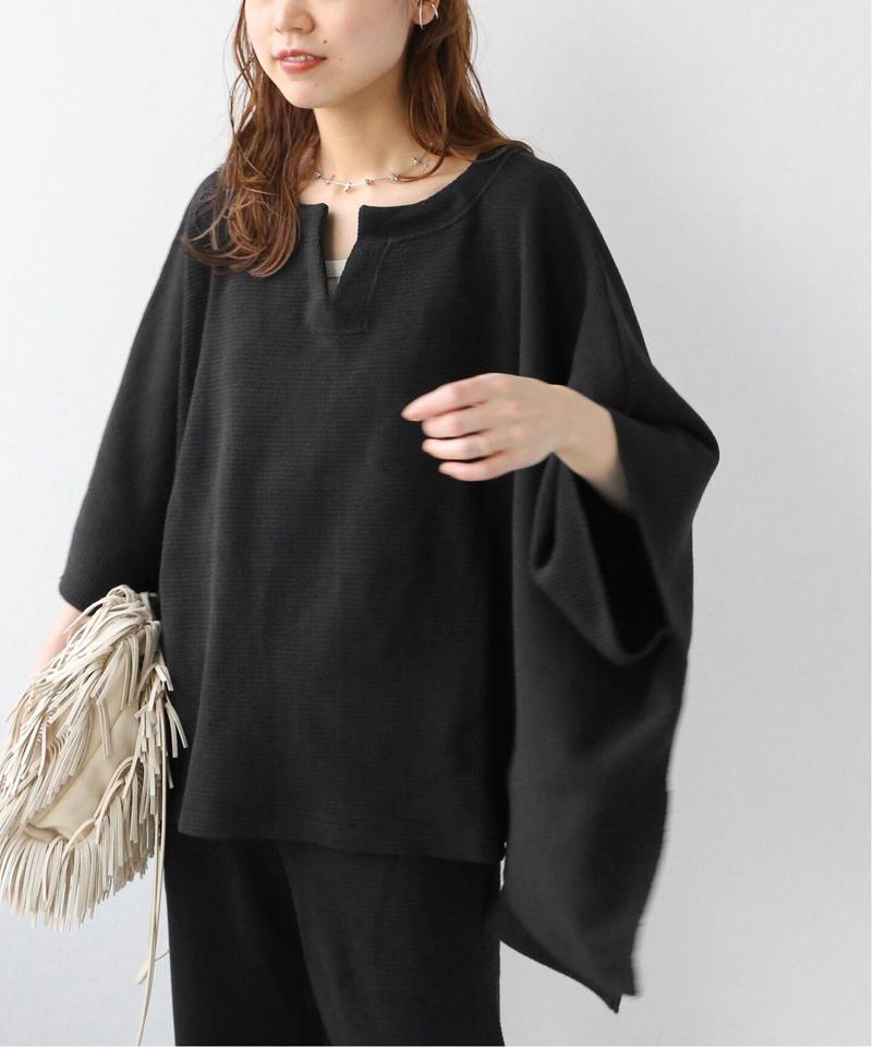 クロスワッフルポンチョプルオーバー◆（JOURNAL STANDARD relume）
