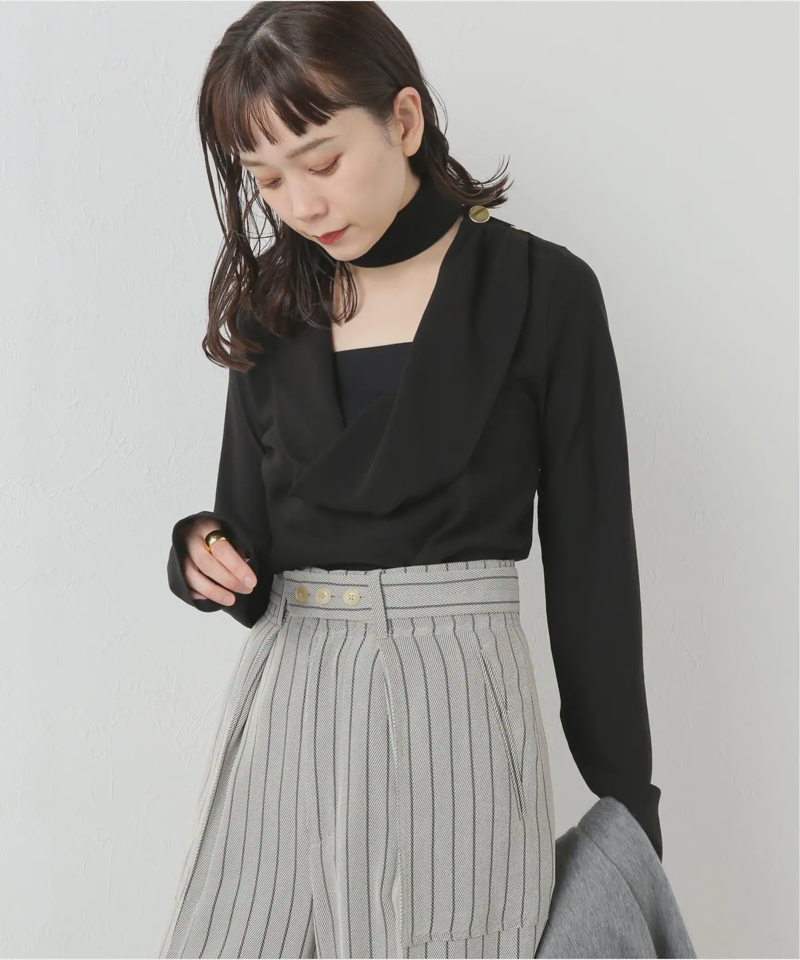 【NANUSHKA/ナヌーシュカ】GRACE STRETCH GEORGETTE：ブラウス（JOURNAL STANDARD L'ESSAGE）