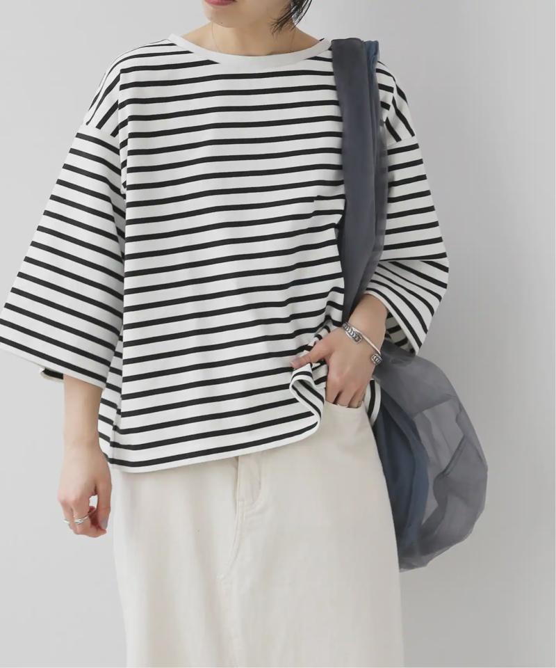 《追加》バスクシャツクルーネックTEE◆（JOURNAL STANDARD relume）