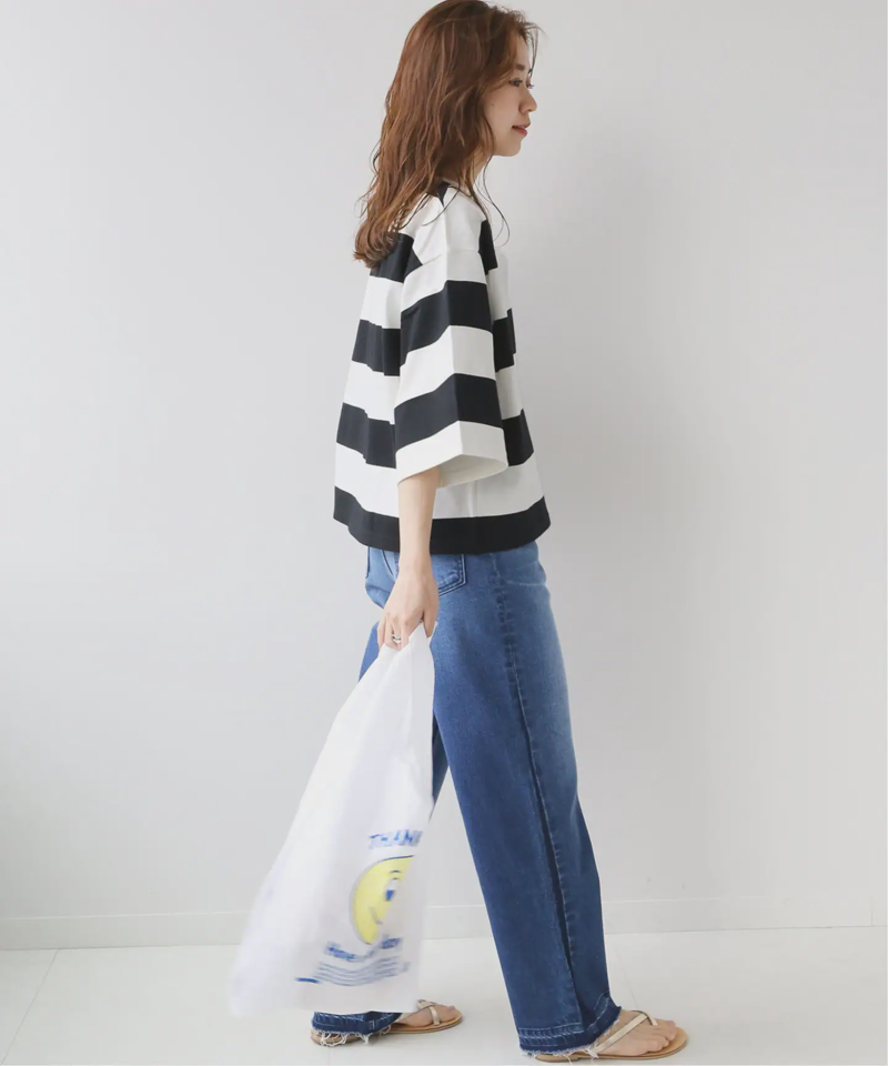 《追加》バスクシャツクルーネックTEE◆（JOURNAL STANDARD relume）